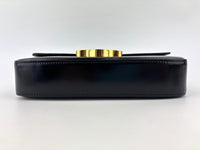 Chain Shoulder Bag Claude In Shiny Calfskin Black