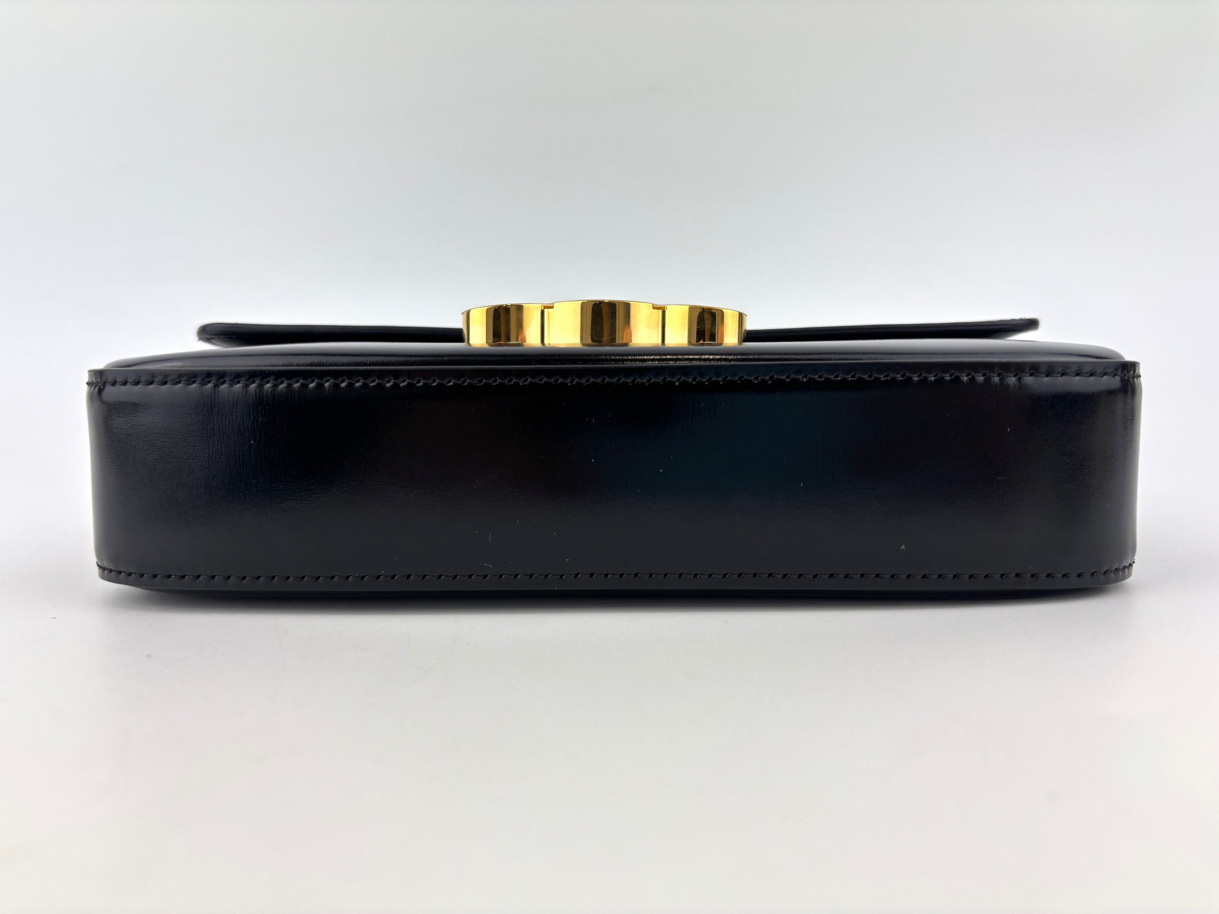 Chain Shoulder Bag Claude In Shiny Calfskin Black
