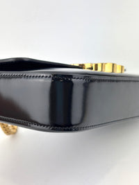 Chain Shoulder Bag Claude In Shiny Calfskin Black