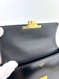 Chain Shoulder Bag Claude In Shiny Calfskin Black