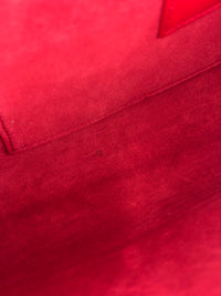 Saint Laurent Y-Ligne Clutch in Red Calfskin