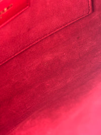 Saint Laurent Y-Ligne Clutch in Red Calfskin