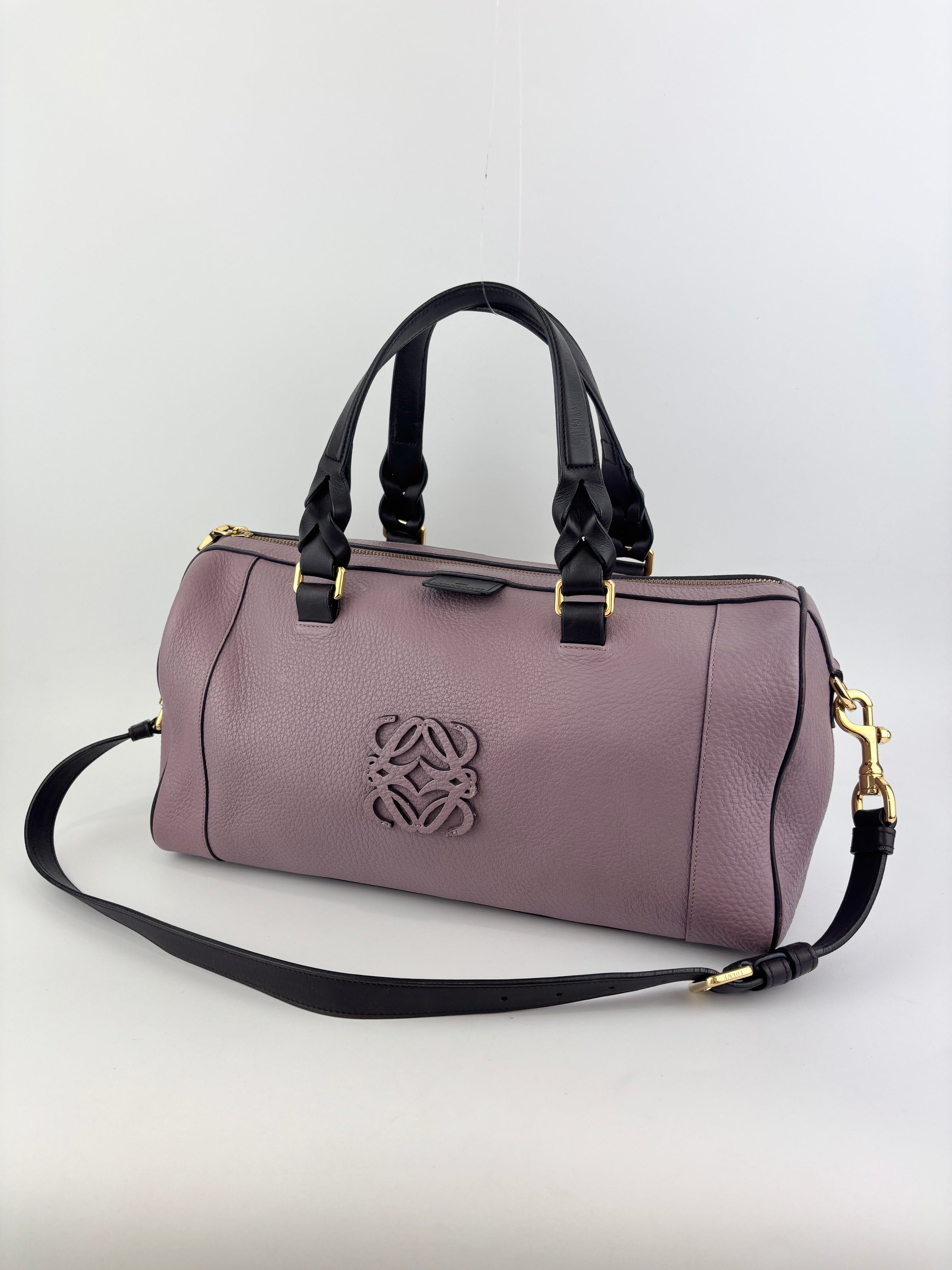 Loewe Fusta Satchel in Purple