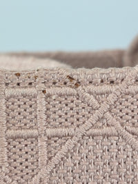 Medium Book Tote Pink Cannage Embroidered