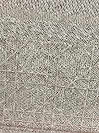 Medium Book Tote Pink Cannage Embroidered