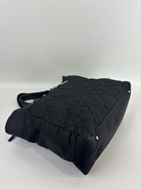Paris-Biarritz Tote Black Quilted Nylon