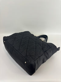 Paris-Biarritz Tote Black Quilted Nylon
