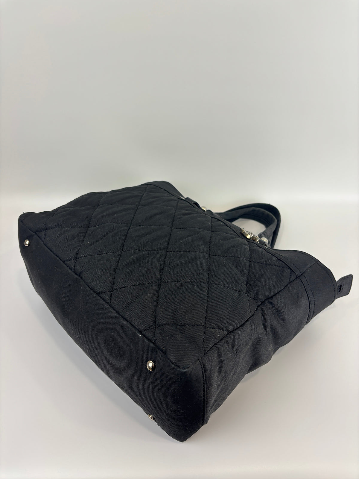 Paris-Biarritz Tote Black Quilted Nylon