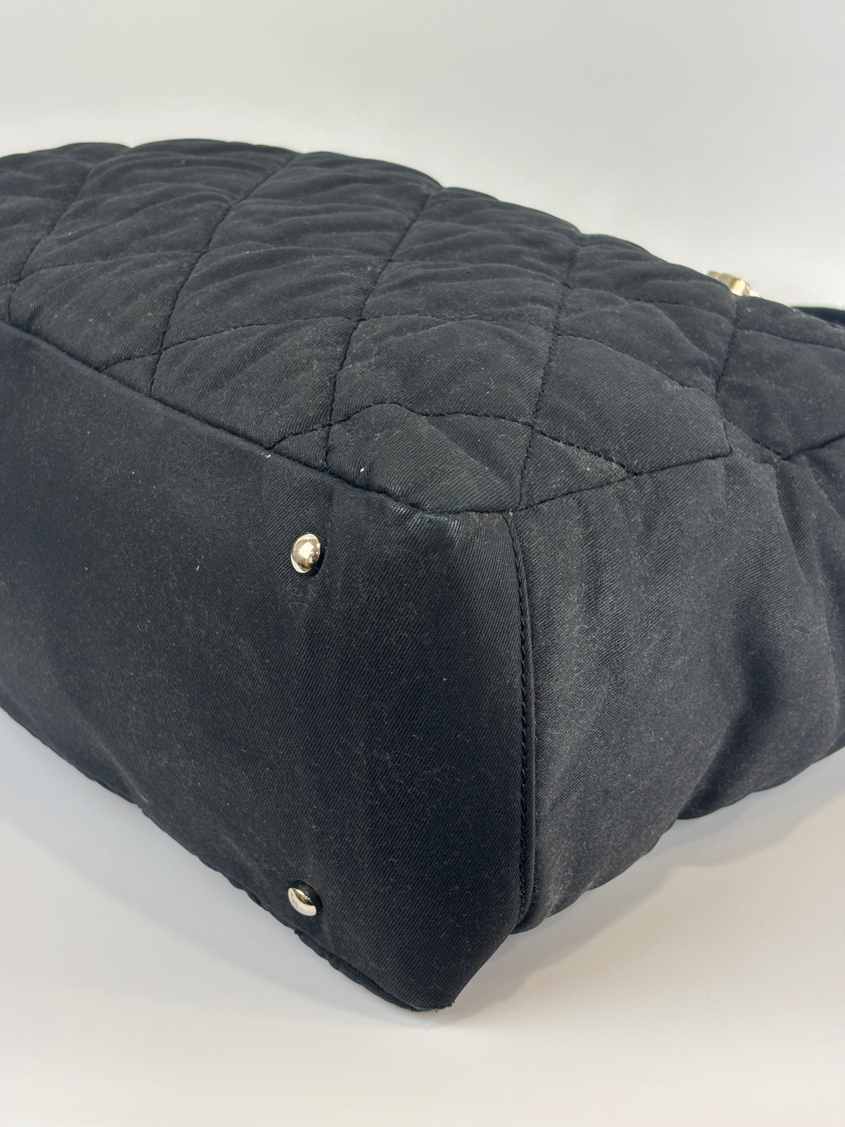 Paris-Biarritz Tote Black Quilted Nylon