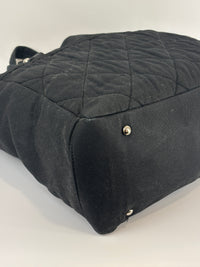 Paris-Biarritz Tote Black Quilted Nylon