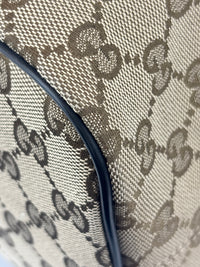 GG Canvas Drawstring Backpack in Beige / Ebony