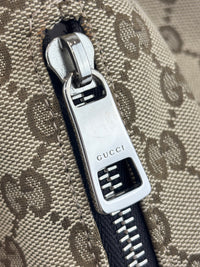 GG Canvas Drawstring Backpack in Beige / Ebony