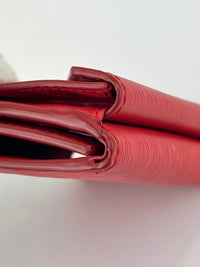 1MH021 Red Vitello Move Leather Wallet - Glampot