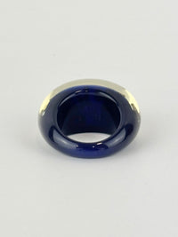 Black Resin Inclusion Ring Size M