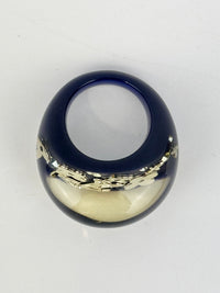 Black Resin Inclusion Ring Size M