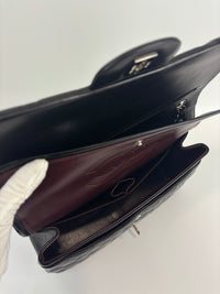 Jumbo Classic Double Flap in Black Lambskin SHW