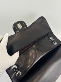 Jumbo Classic Double Flap in Black Lambskin SHW