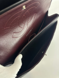 Jumbo Classic Double Flap in Black Lambskin SHW