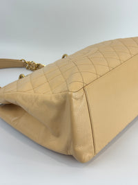 Grand Shopping Tote (GST) in Beige Caviar GHW