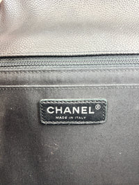 Lady Chevron Flap Bag Black SHW