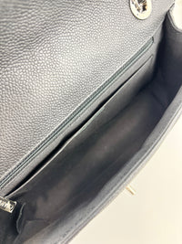 Lady Chevron Flap Bag Black SHW