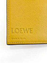 Anagram Trifold Compact Wallet in Brown Calfskin