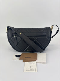 Small Quilted Lambskin Olympia Shoulder Bag in Black