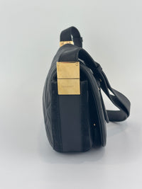 Small Quilted Lambskin Olympia Shoulder Bag in Black