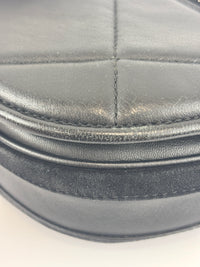 Small Quilted Lambskin Olympia Shoulder Bag in Black