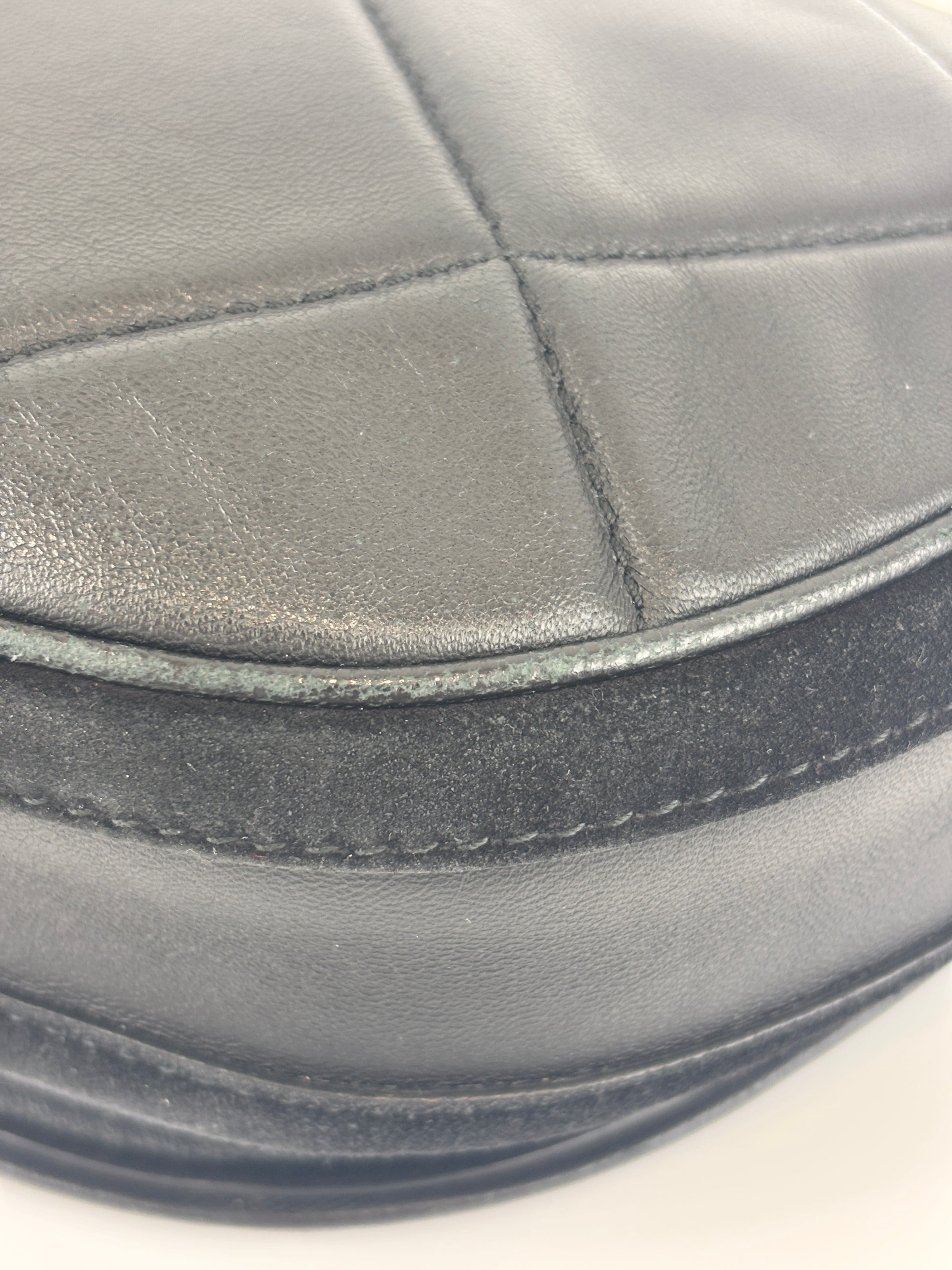 Small Quilted Lambskin Olympia Shoulder Bag in Black