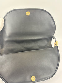 Small Quilted Lambskin Olympia Shoulder Bag in Black