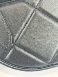 Small Quilted Lambskin Olympia Shoulder Bag in Black