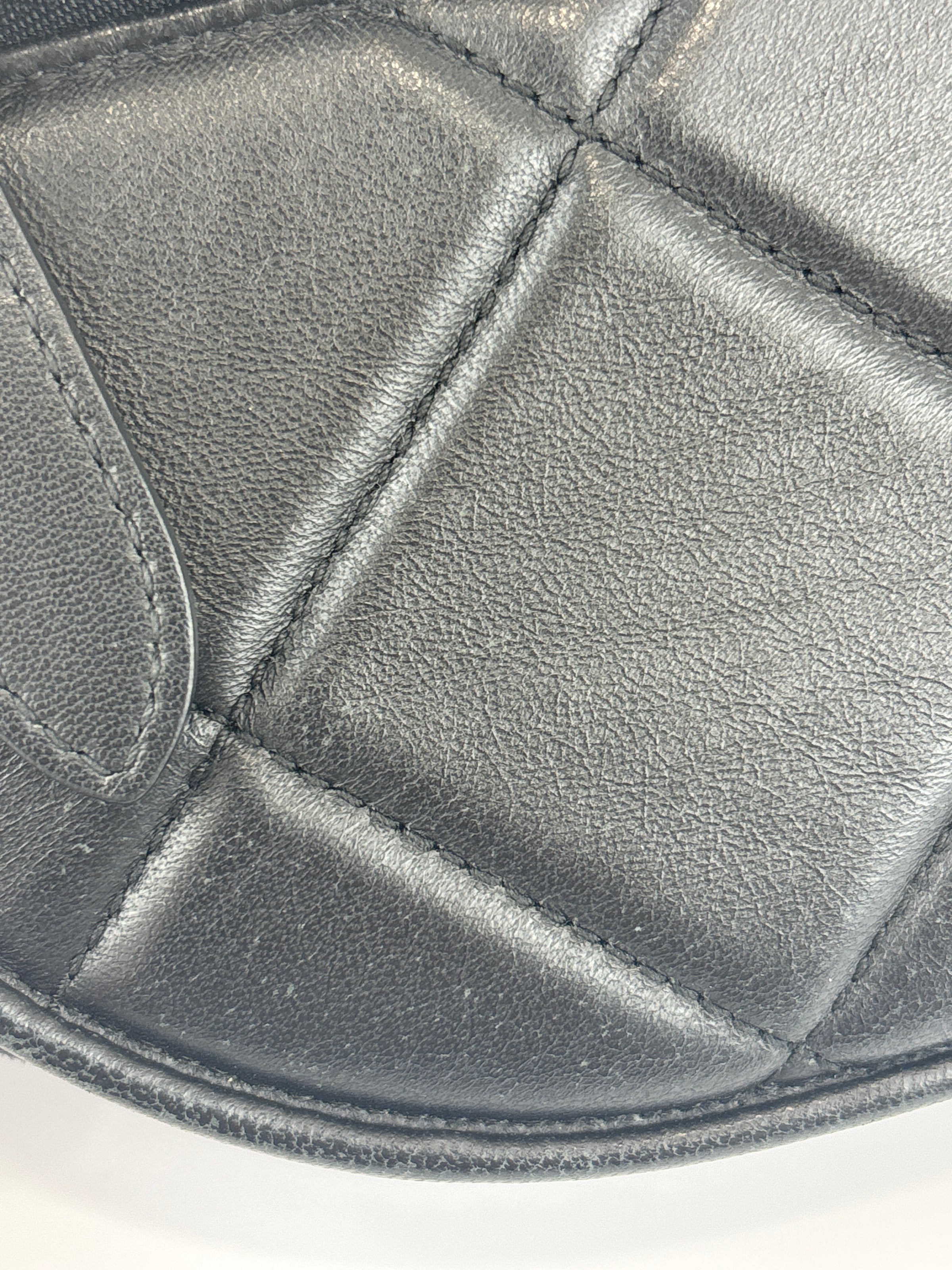 Small Quilted Lambskin Olympia Shoulder Bag in Black