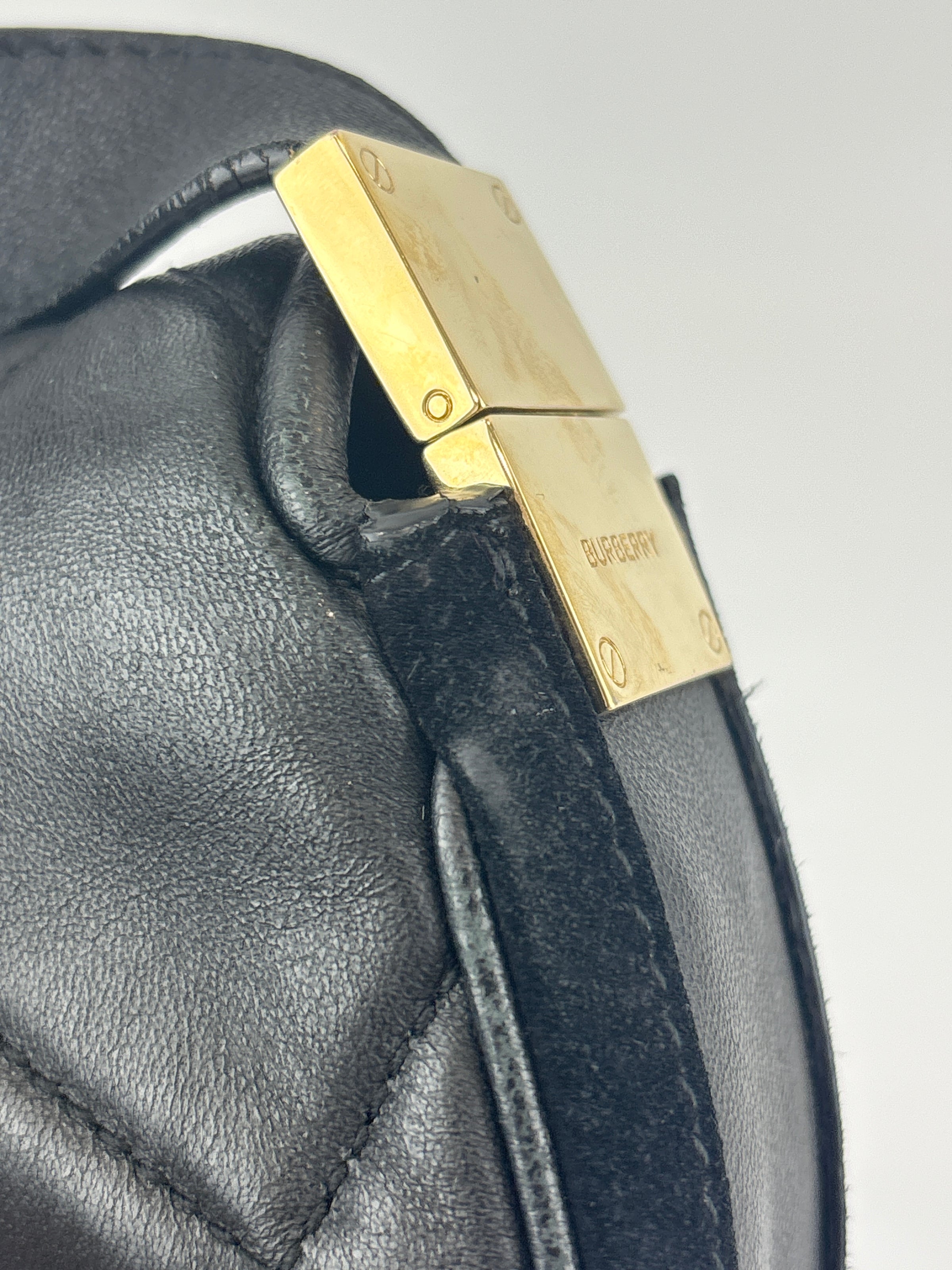 Small Quilted Lambskin Olympia Shoulder Bag in Black