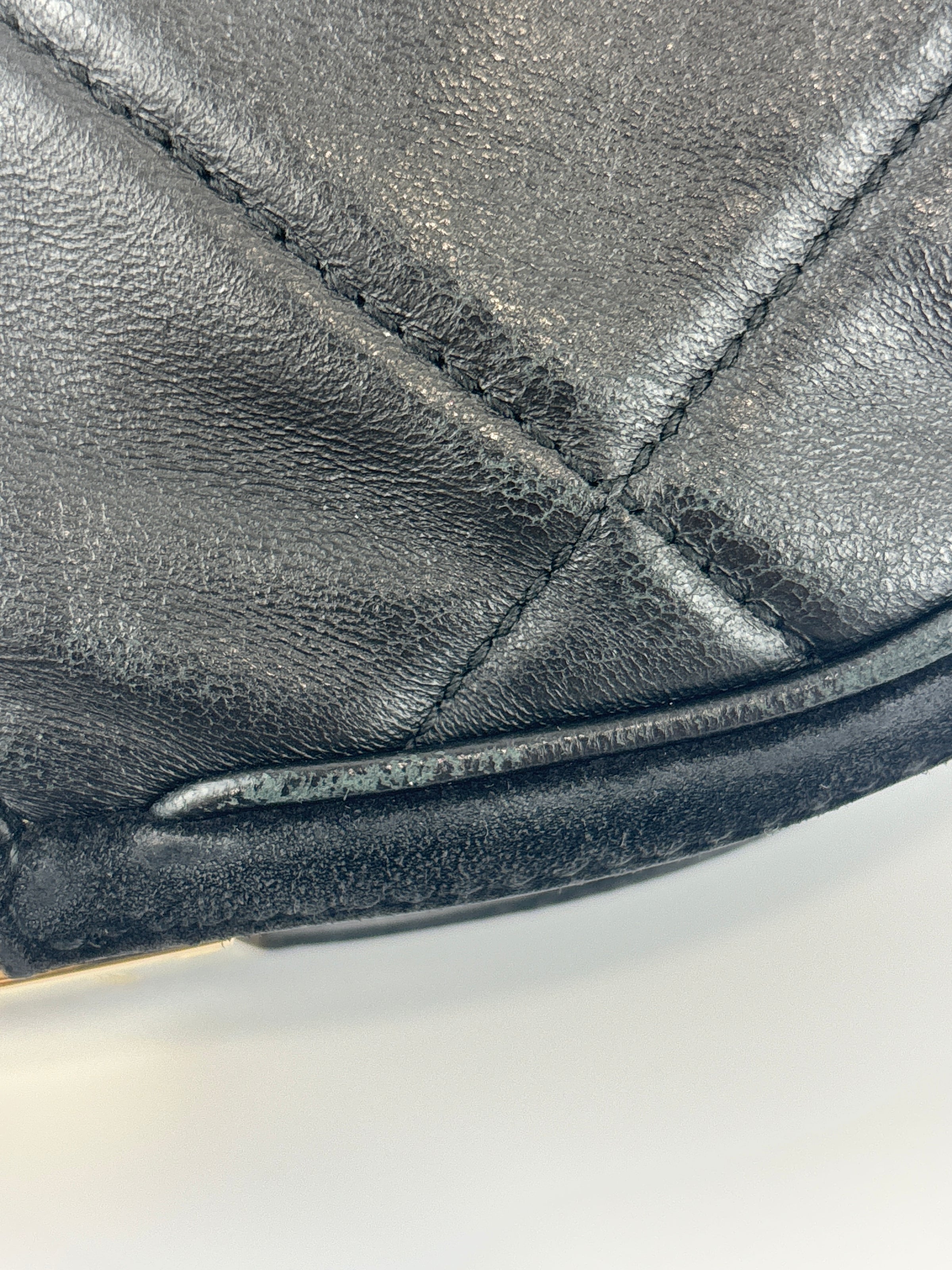 Small Quilted Lambskin Olympia Shoulder Bag in Black