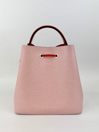 NeoNoe MM Rose Ballerine Epi Leather Bucket Bag