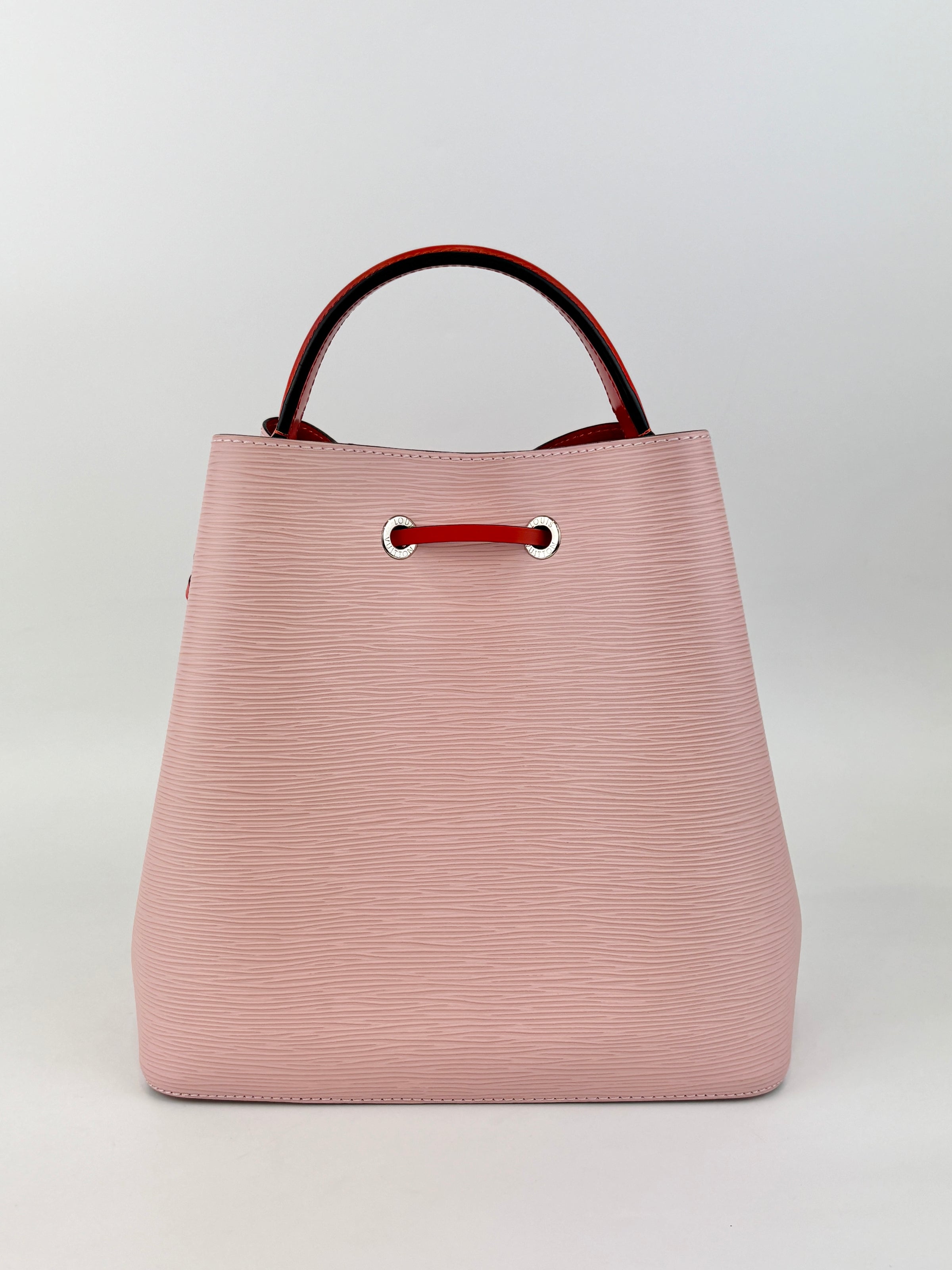 NeoNoe MM Rose Ballerine Epi Leather Bucket Bag