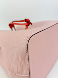 NeoNoe MM Rose Ballerine Epi Leather Bucket Bag