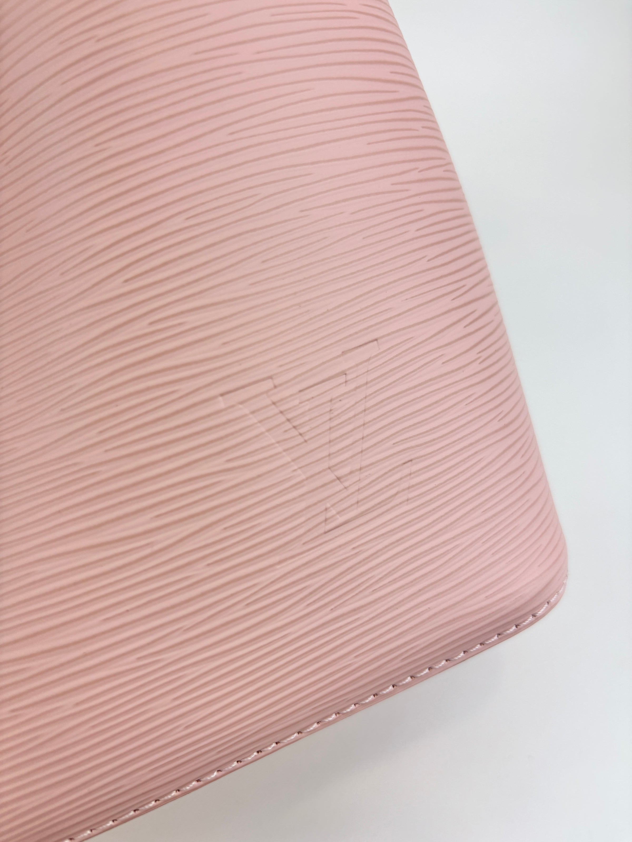 NeoNoe MM Rose Ballerine Epi Leather Bucket Bag