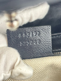 GG Marmont Small Canvas Shoulder Bag in Blue