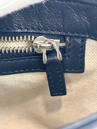 GG Marmont Small Canvas Shoulder Bag in Blue
