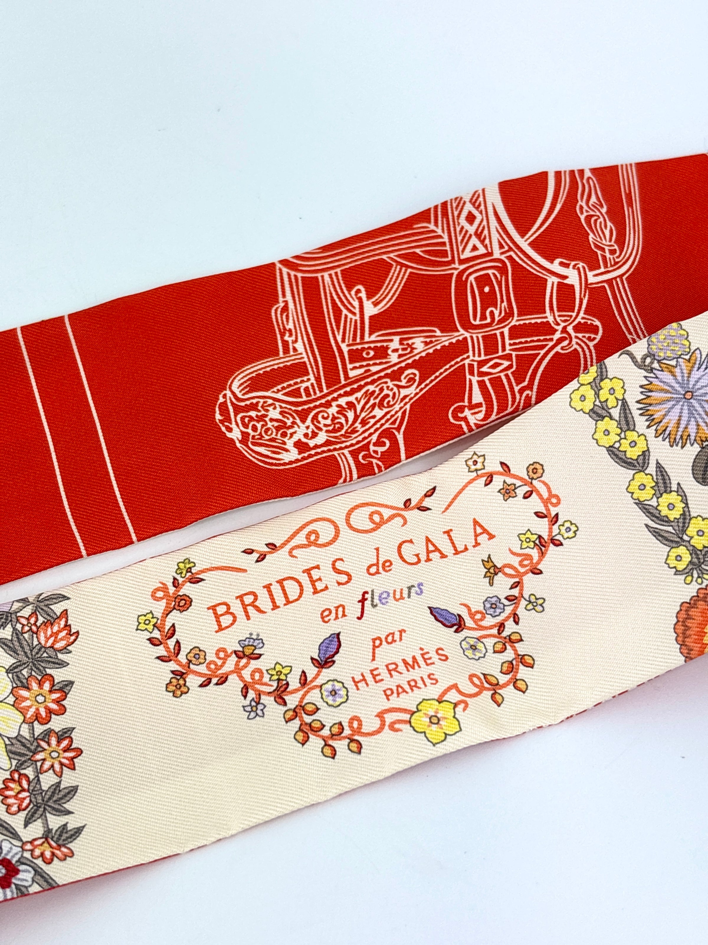 Brides De Gala En Fleurs Twilly Vanille / Orange / Kaki