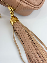Mini Lou Camera Bag in Vintage Peach Matelassé Grain de Poudre