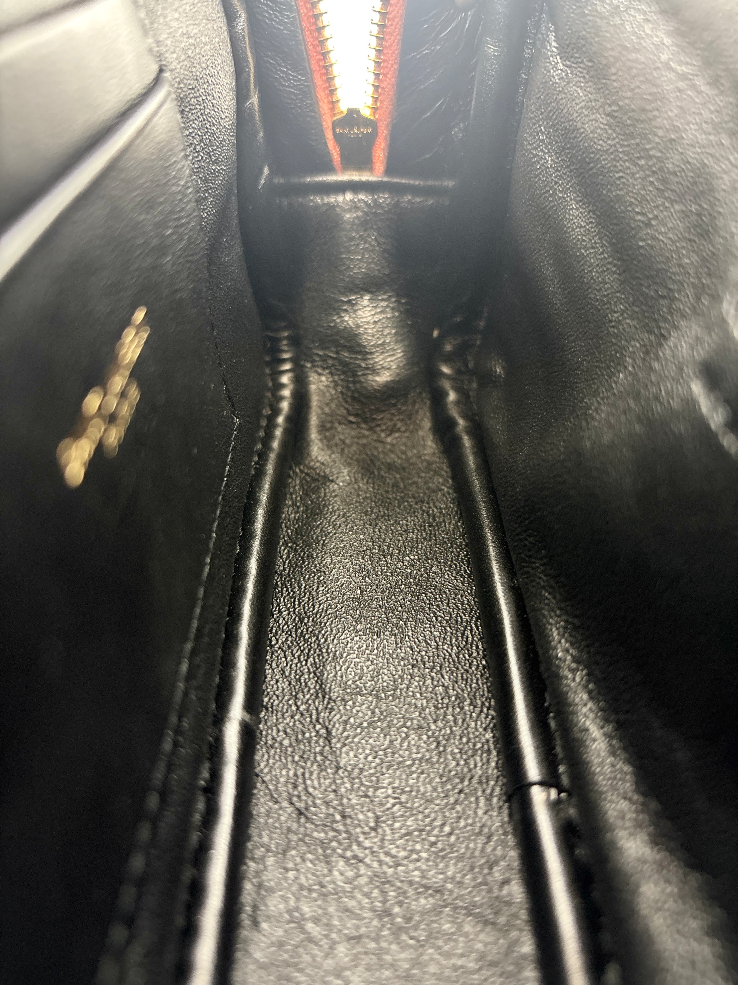 Mini Lou Camera Bag in Vintage Peach Matelassé Grain de Poudre