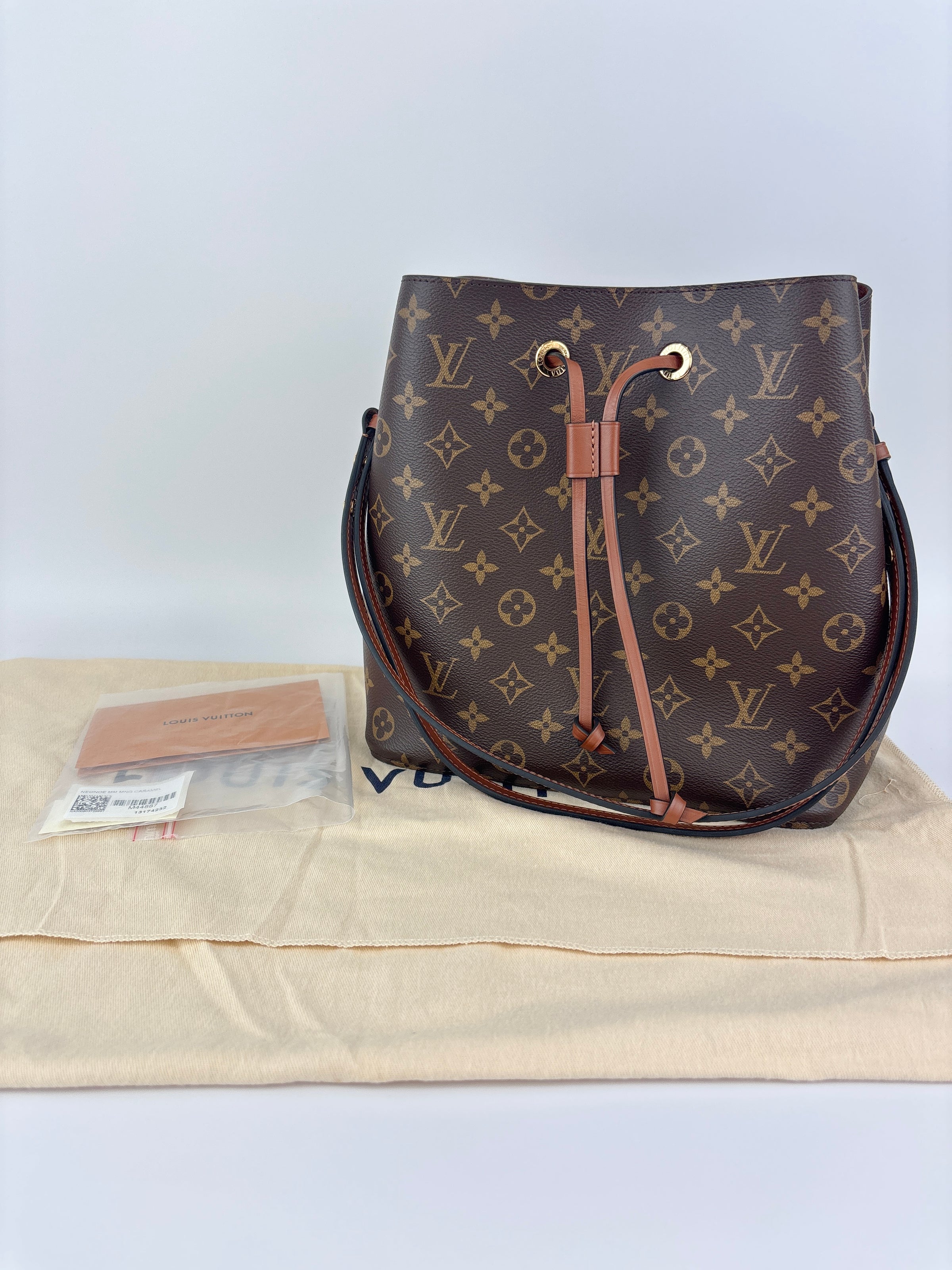 NeoNoe MM in Caramel Monogram Canvas