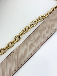 M21112 Twist MM Epi Leather Galet Grey