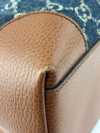 Ophidia GG Medium Tote in Blue Denim