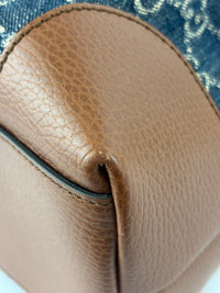 Ophidia GG Medium Tote in Blue Denim