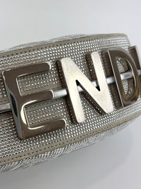 Mini Fendigraphy Crystal FF/Vitello Laminato Suede