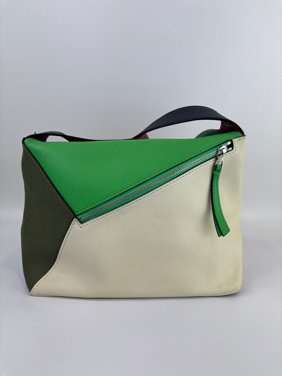 Large Puzzle Hobo Bag in Multicolour